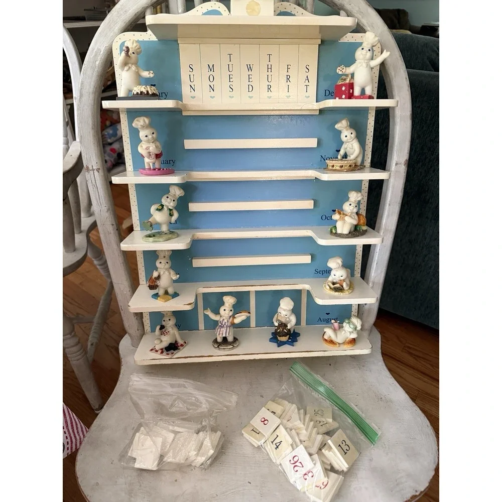 Danbury Mint Pillsbury Doughboy Calendar Complete All Figurines Tiles 1997